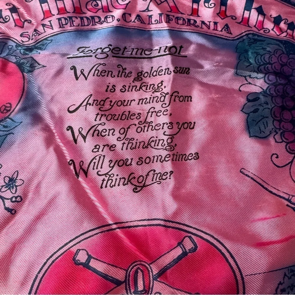 Vintage US Army satin fringe pillow case WWII souvenir pillow cases